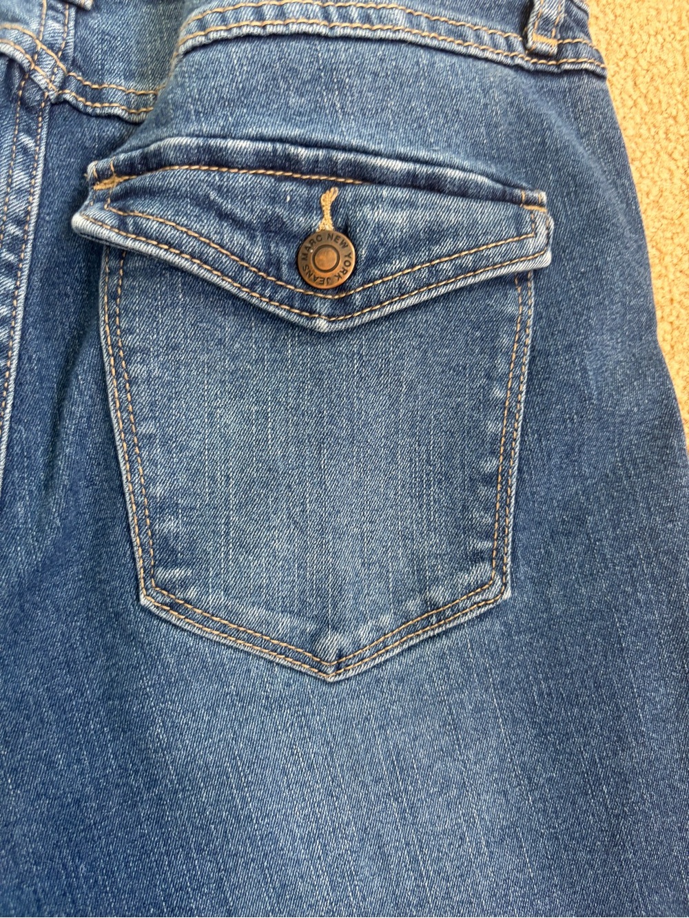 Marc New York jeans denim medium wash flap pockets size 10 EUC women’s - Picture 4 of 5